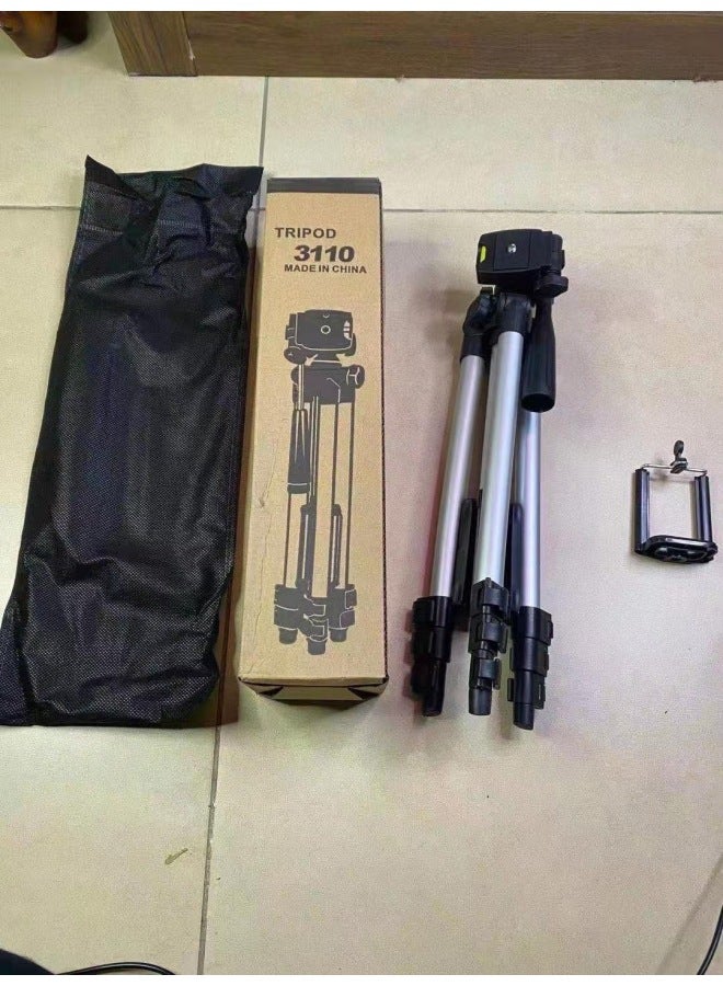 Mobile Phone Stand Tripod 3110 Mobile Phone Live Broadcast Stand Outdoor Floor Fishing Light Gold Support Stand - Image 1