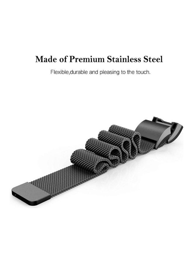 NIBEMINENT Smart Watch Stainless Steel Wrist Strap Watchband For Fitbit Charge 2 Pink - Image 3