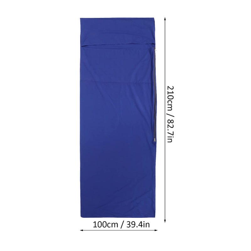 Lightweight Portable Sleeping Bag Liner Soft Cotton Travel Camping Hotel Size L - Image 4