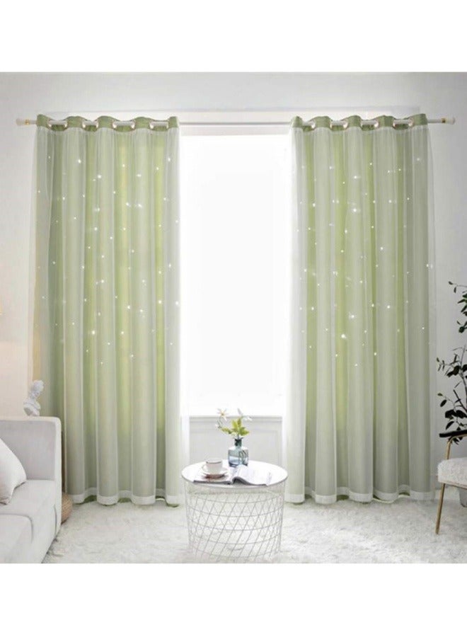 KYD 1 Panel Fabric Nation Blackout Curtains Thermal Insulated Bedroom Curtains for Living Room 100x250cm - Image 3