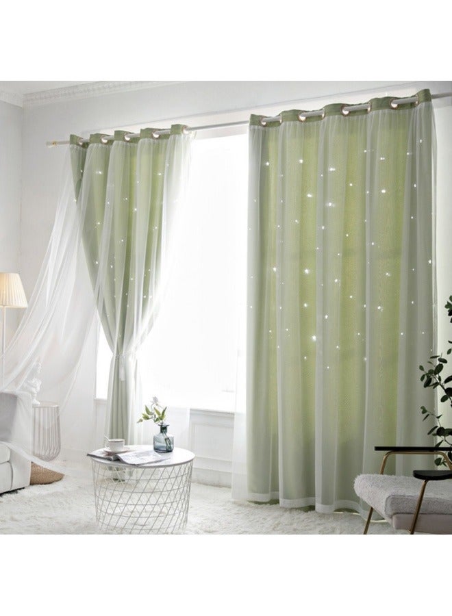 KYD 1 Panel Fabric Nation Blackout Curtains Thermal Insulated Bedroom Curtains for Living Room 100x250cm - Image 1