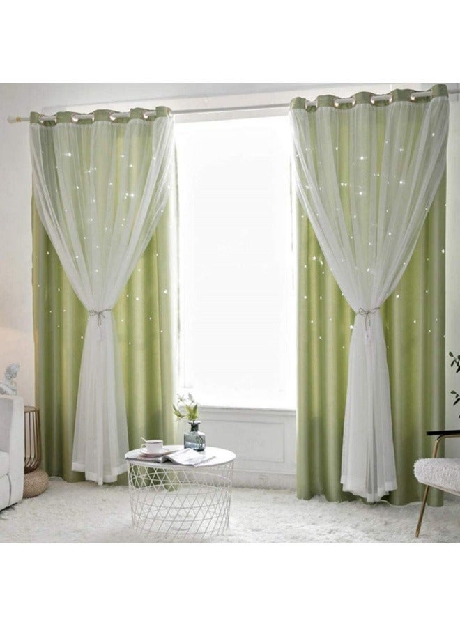 KYD 1 Panel Fabric Nation Blackout Curtains Thermal Insulated Bedroom Curtains for Living Room 100x250cm - Image 2