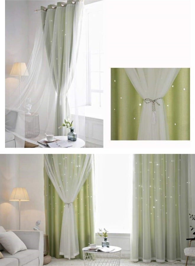 KYD 1 Panel Fabric Nation Blackout Curtains Thermal Insulated Bedroom Curtains for Living Room 100x250cm - Image 4