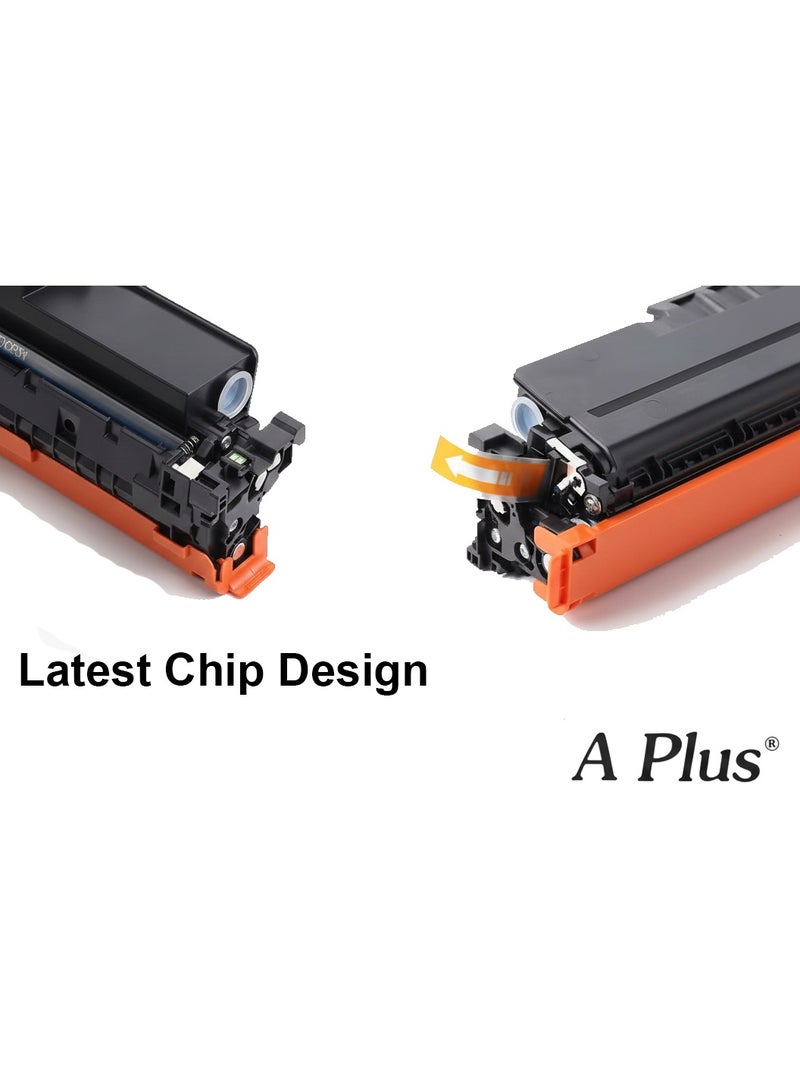 APLUS 230A W2300A Replacement Toner Cartridges with Chip (Set of 4: BK/C/M/Y) – Compatible with HP Color LaserJet Pro 4203dw, 4203dn, MFP 4303dw, 4303dn, 4303fdw - Image 2