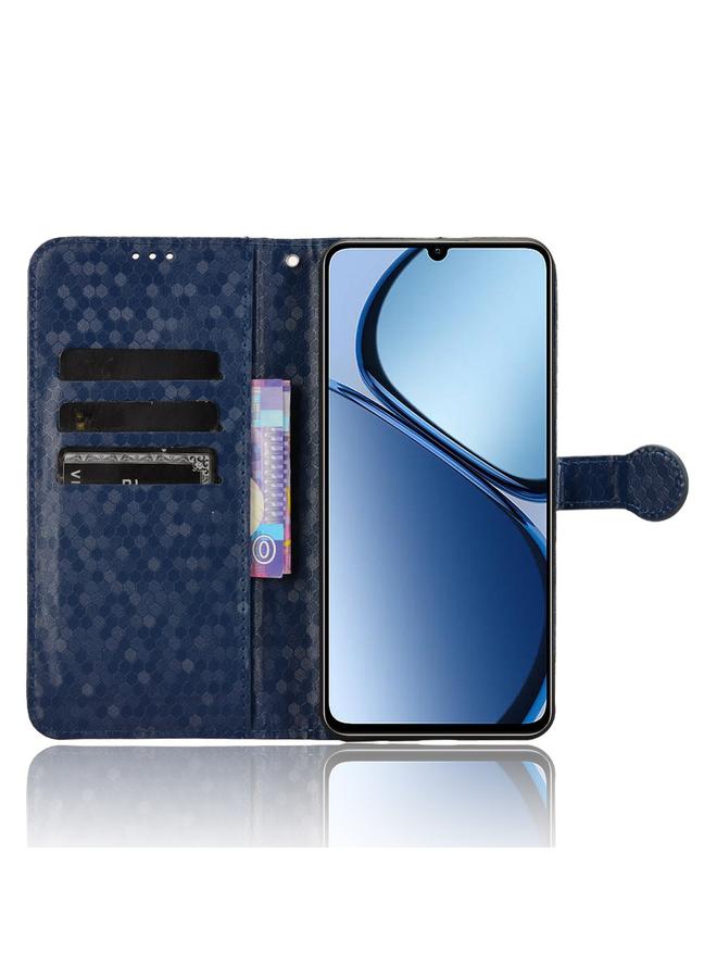 اس-توب جراب هاتف Realme C61 / C63 من الجلد بتصميم نقاط قرص العسل - Image 4