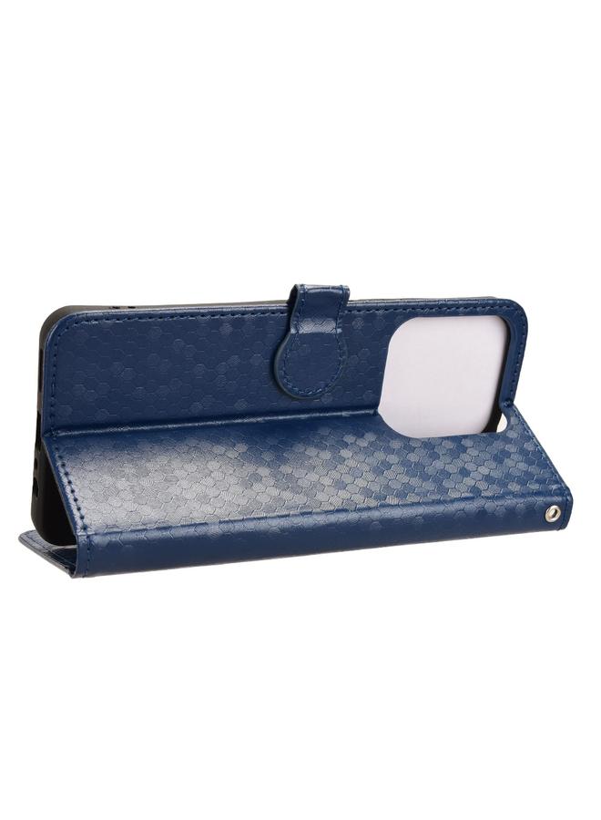 اس-توب جراب هاتف Realme C61 / C63 من الجلد بتصميم نقاط قرص العسل - Image 5