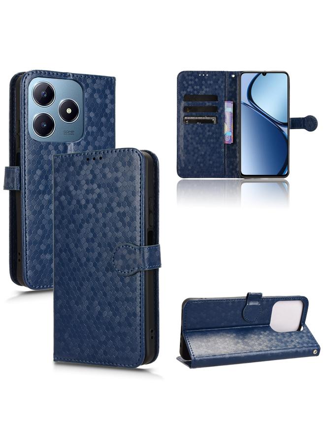 اس-توب جراب هاتف Realme C61 / C63 من الجلد بتصميم نقاط قرص العسل - Image 1