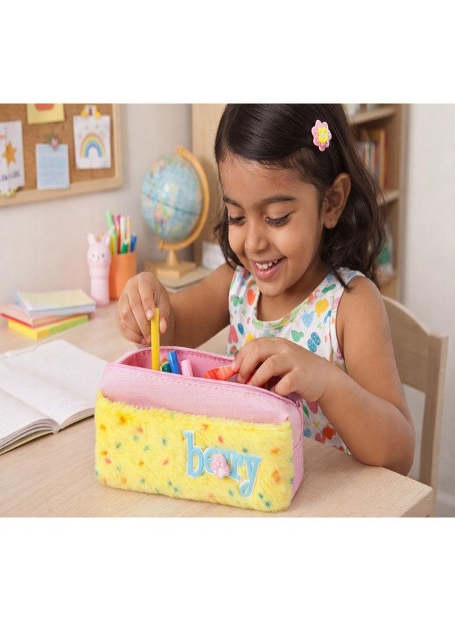 BLLUEX Large Capacity Pencil Case for Kids & Students, Durable Zipper Pouch, Aesthetic Stationery Organizer for School, College & Office (Boys & Girls) (Berry - Pink) - Image 5