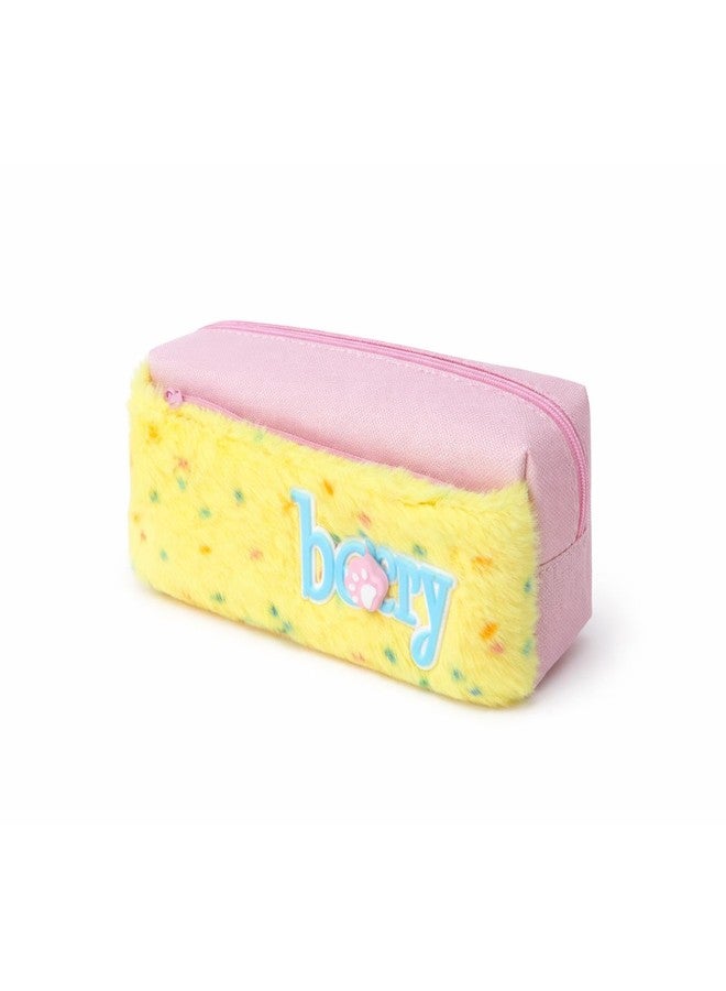 BLLUEX Large Capacity Pencil Case for Kids & Students, Durable Zipper Pouch, Aesthetic Stationery Organizer for School, College & Office (Boys & Girls) (Berry - Pink) - Image 3