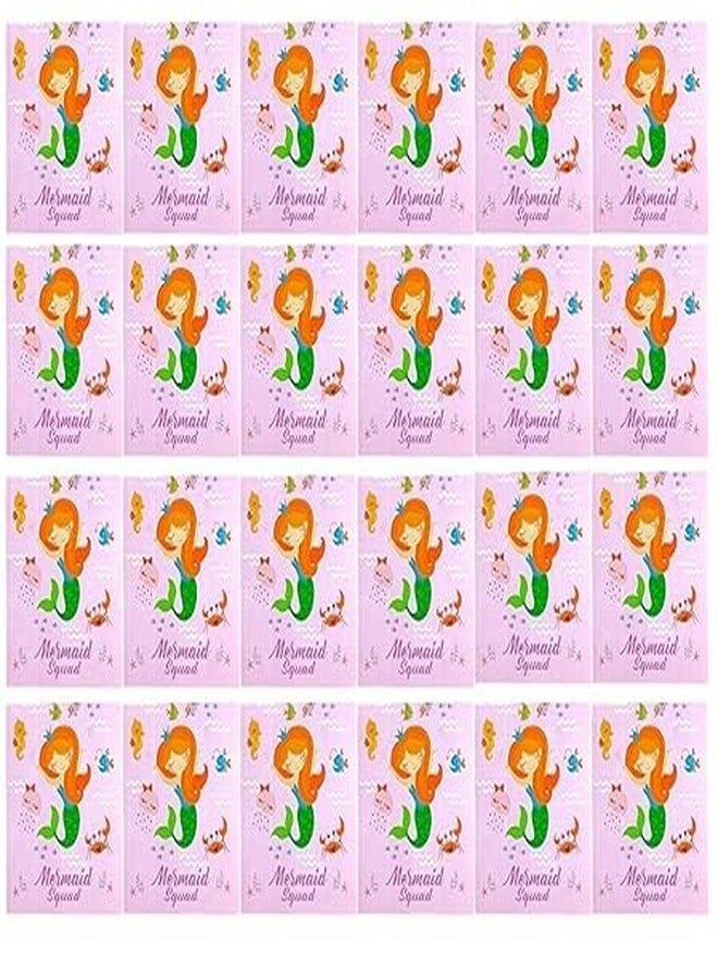 AMANVANI Mermaid Diary For Girls, Notebook Diary For Kids, Mermaid Diary For School, Birthday Return Gifts Diary For Girls, Writing Diary, Note Pad Diary For Kids, Mermaid Theme Diary For Girls (small 24 pcs) - Image 1