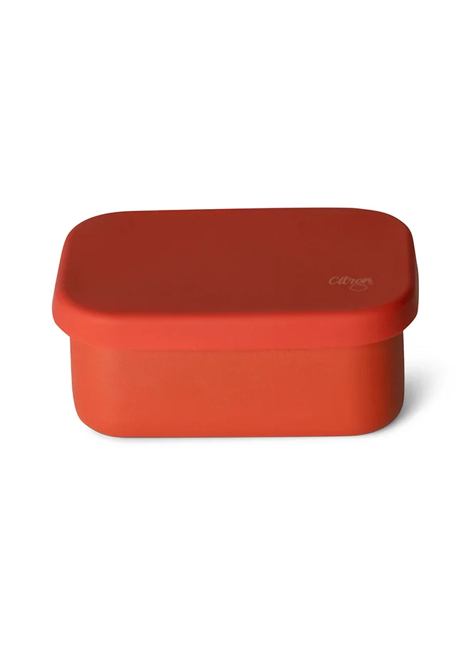 Citron Mini Stainless Steel Snackbox With 1 Compartment For Kids, Leak Proof And Bpa Free - Brick