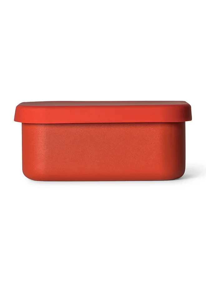 Citron Mini Stainless Steel Snackbox With 1 Compartment For Kids, Leak Proof And Bpa Free - Brick