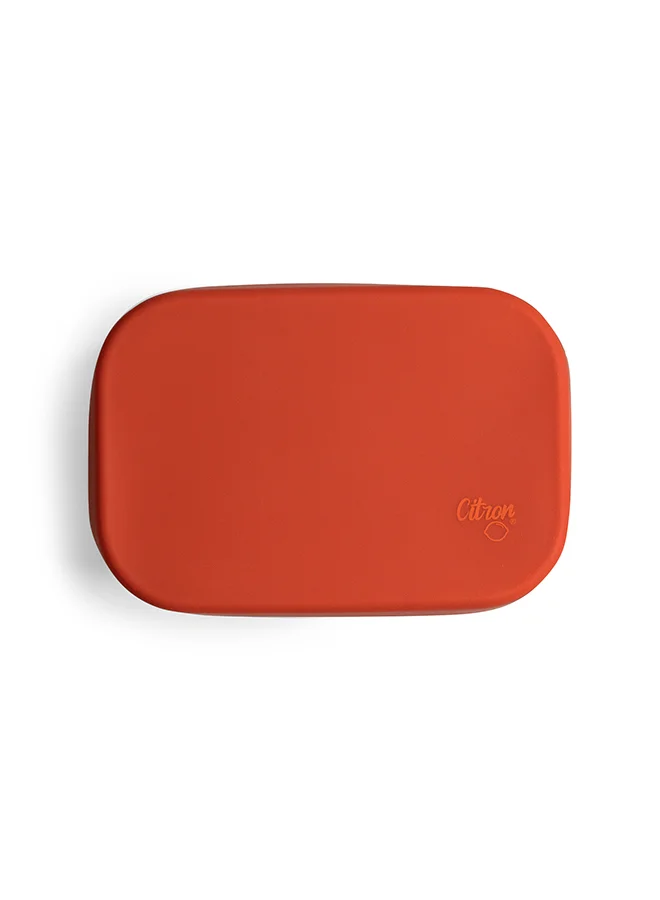 Citron Mini Stainless Steel Snackbox With 1 Compartment For Kids, Leak Proof And Bpa Free - Brick