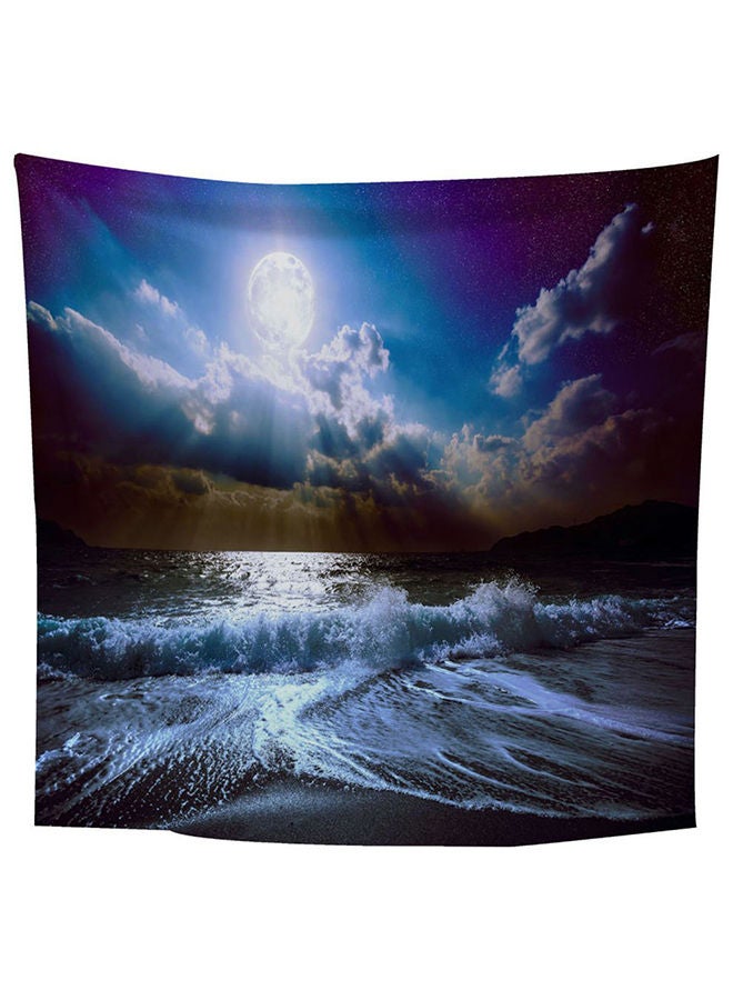 نيبمينينت بساط حائط معلق بتصميم أمواج المد والجزر متعدد الألوان - Image 1