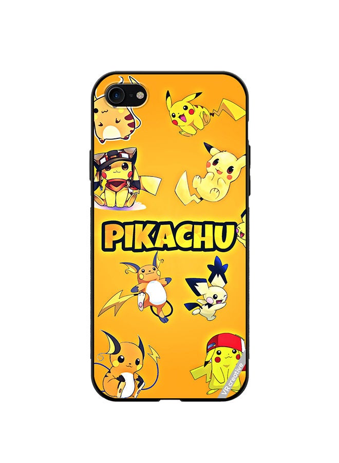 VR CREATIVE Protective Case Cover For Apple iPhone SE (2022) Pikachu Surfing Design Multicolour - Image 1
