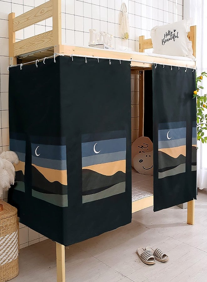 MioCloth Dormitory Room Lightproof Curtain for Dorm Bunk Bed Decorative Roomate Privacy Cover Canopy Photo Background Decoration Backdrop Blackout Curtain - Image 1