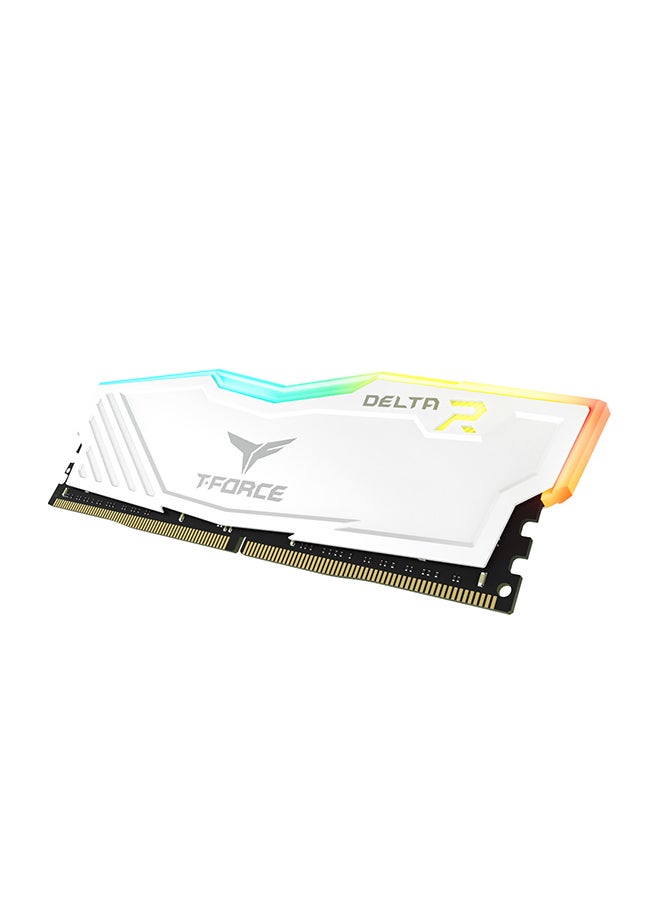 Team T-Force Delta RGB 16GB (2 x 8GB) 288-Pin DDR4 SDRAM DDR4 3600 (PC4 28800) Intel XMP 2.0 Desktop Memory - White | TF4D416G3600HC18JDC01