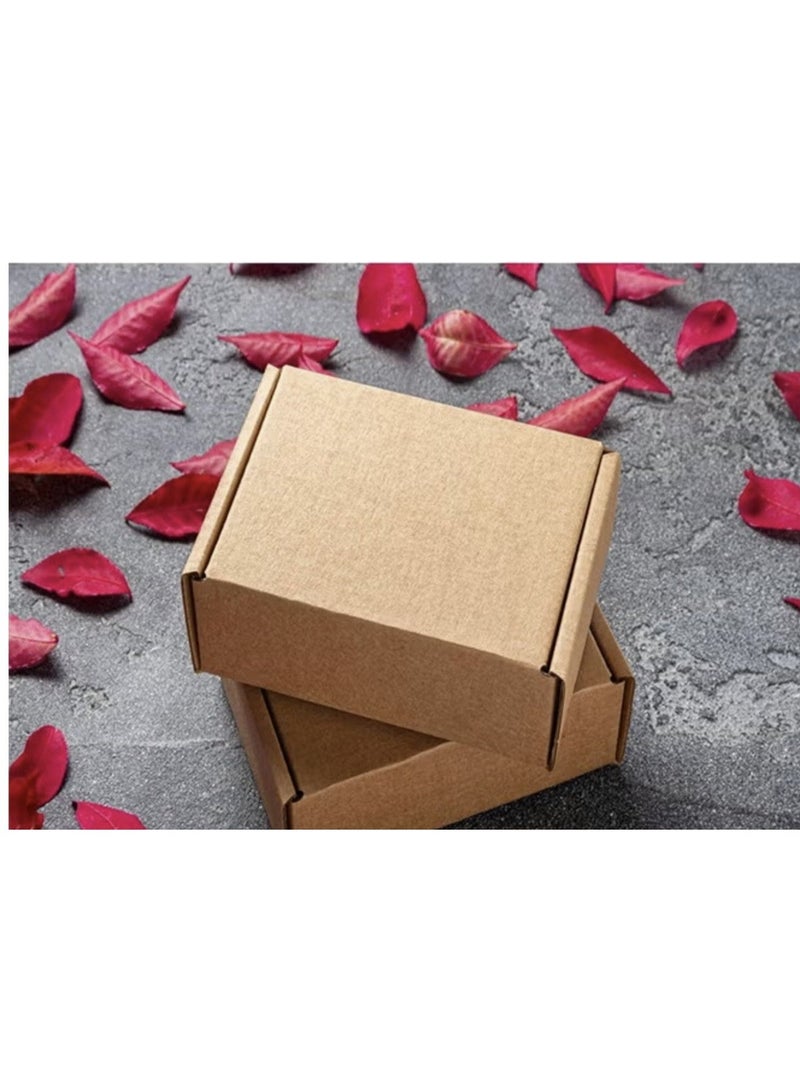 كرافت 25 قطعة صندوق شحن صغير صندوق من الورق المقوى 15 × 10 × 6 سم صناديق كرتون صغيرة صندوق مموج صناديق شحن كرتونية كرتون صغير لتغليف صندوق البريد صندوق نقل التجارة الإلكترونية الصغير - Image 5