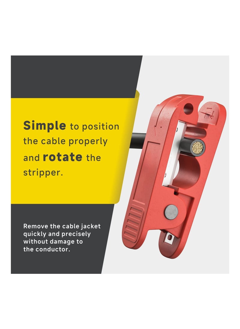 Y&D - Round Cable Stripper Slitter Jacket Wire Stripping Tool for Fast and Precise Removal - Image 1