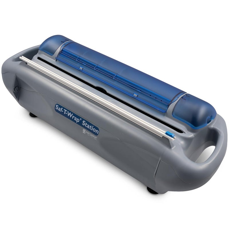 San Jamar Carlisle FoodService Products SW12 Saf-T-Wrap Foil/Film Dispener for 12" Rolls,Gray - Image 3