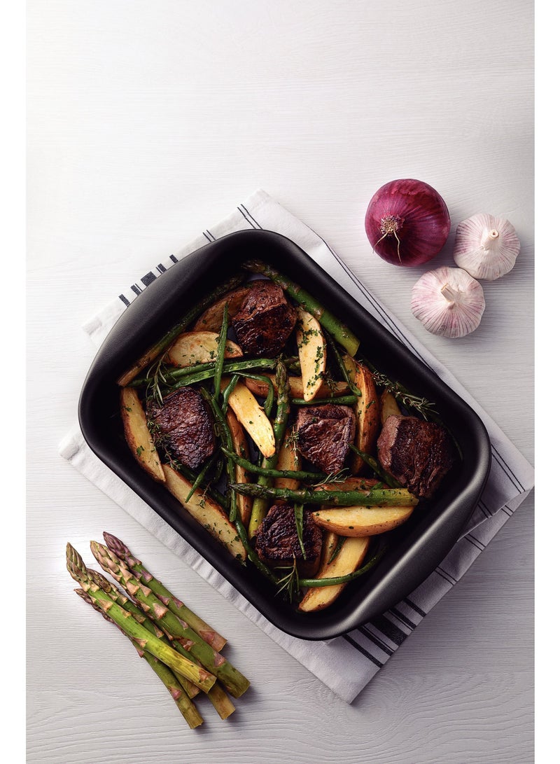 ترامونتينا برازيل 34 سم 4.9 لتر مقلاة عميقة من الألمنيوم باللون الرمادي مع طلاء غير لاصق من الستارفلون ماكس في الداخل والخارج خالٍ من مادة البي إف أو إيه - Image 5