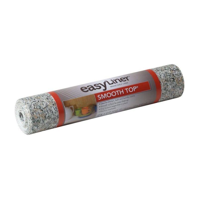 Duck 282028 Smooth Top EasyLiner 12inch x 10 Feet Grey Granite
