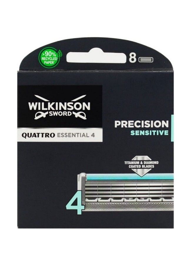 Wilkinson Sword Quattro Titanium Sensitive Razor Blades Pack Of 8 Blades - Image 2