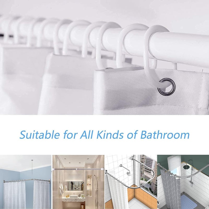 Kikiry Yellow and Black Shower Curtain 60''W x 72''L White Grey Gray Abstract Geometric Cross Modern Checkered Geometry Minimalist Men Simple Neutral Design Polyester Waterproof 12 Pack Plastic Hooks - Image 4