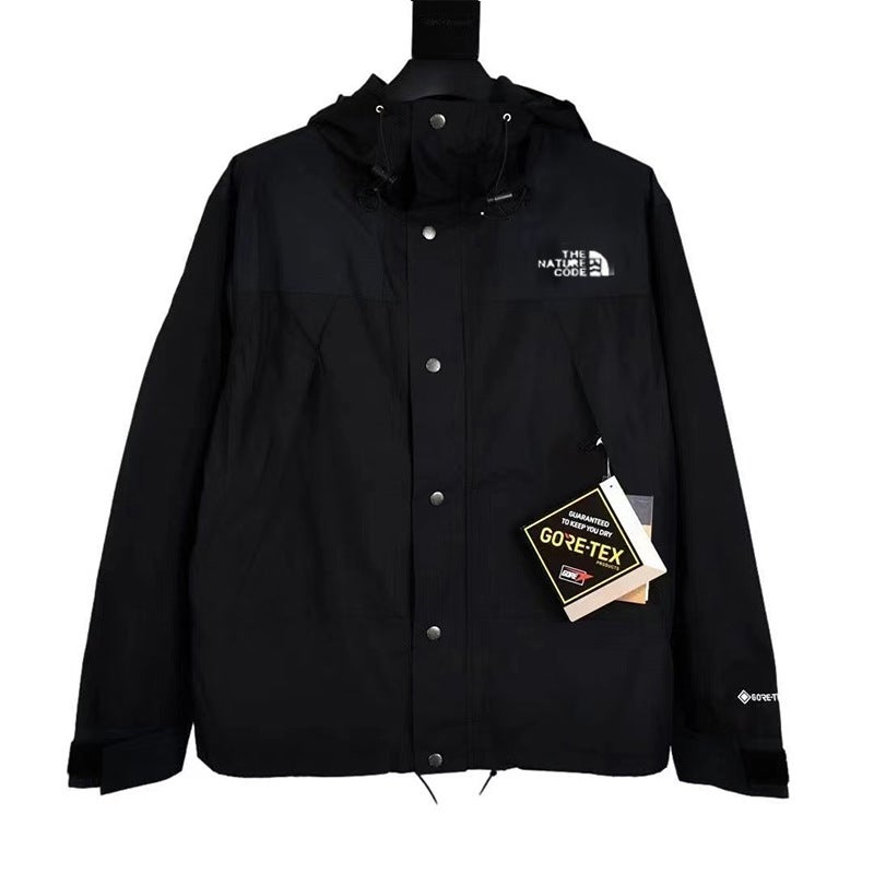High-Quality TNF 1990 Embroidered Windproof Waterproof Jacket Black [single piece]]