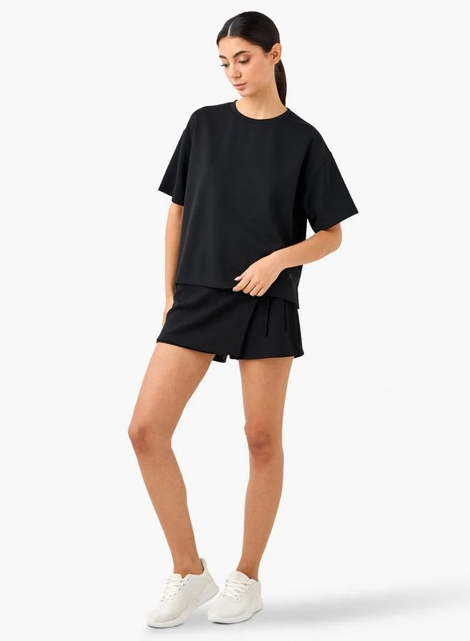 Splash Active  Knot Detail Skort with Elasticated Waistband for Women | Best Price UAE