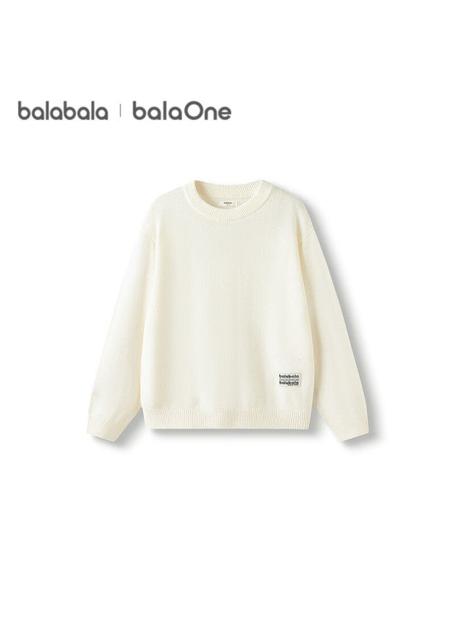 Balabala Kids Sweater New Winter Boys Girls Baby Pullover Knitwear Basic Top - Image 2
