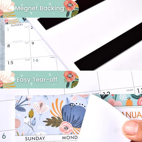 Coboll 2026 Magnetic Calendar - 2026 Calendar from Jan.2026 - Dec.2026, Magnetic Calendars for Fridge, 8" × 10", Tear-off Pad, Perfect Magnetic Calendars for Refrigerator - Image 4