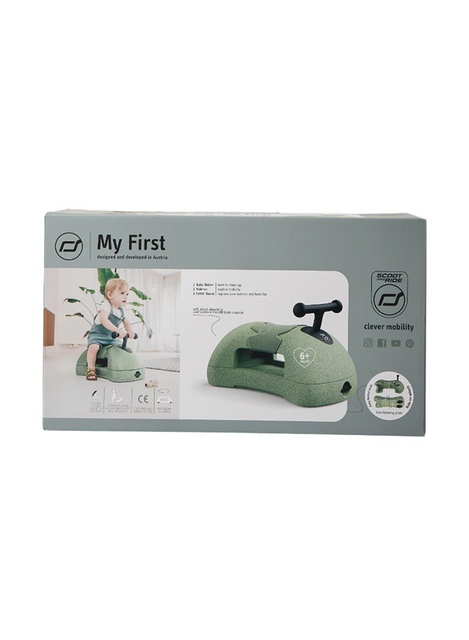 SCOOT AND RIDE My First -Ride on Scooter, Olive - Image 1