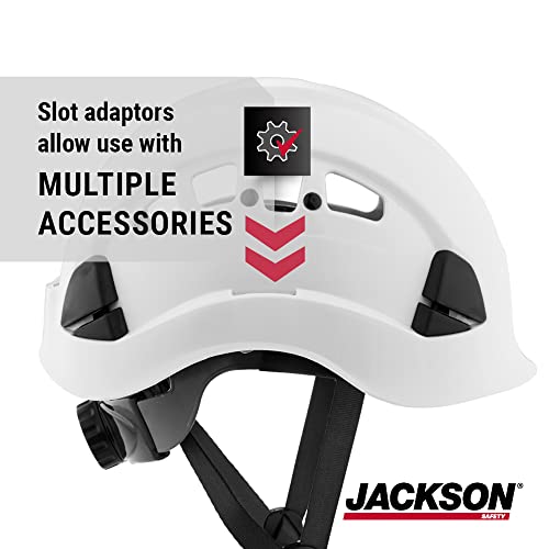 Jackson Safety CH400V Climbing-Style Hard Hat - Vented Construction Helmet with Chin Strap & Cup - ANSI Z89.1 & OSHA Compliant - (Multiple Colors) - Image 5