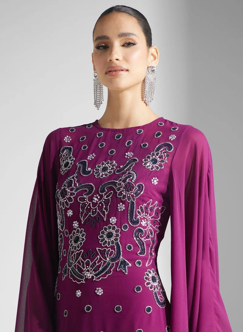 Frock and Frill Cut Out Detail Dress
