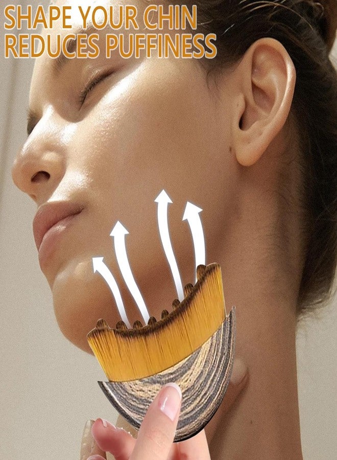 squishy 3Pcs Lymphatic Contour Face Brush, Lymphatic Drainage Tool,Facial Massage Set for Puffiness Reduction, Includes Lymphatic Brush, Gua Sha Tool for Jawline Contouring, Travel-Friendly Skincare Accessory - Image 5