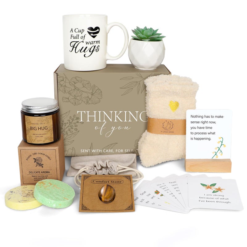 Sympathy Gift Baskets Care Package Get Well Soon Gifts for Women Thinking of You After Surgery Gifts Feel Better Gifts for Sick Friend Memorial Gift Get Well Gifts for Best Friend Bff Mom Sister
