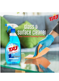 TAJ Taj Crystal Clear Blue Window & Glass Cleaner 750ml – Streak-Free Shine for Home & Office  - Image 3