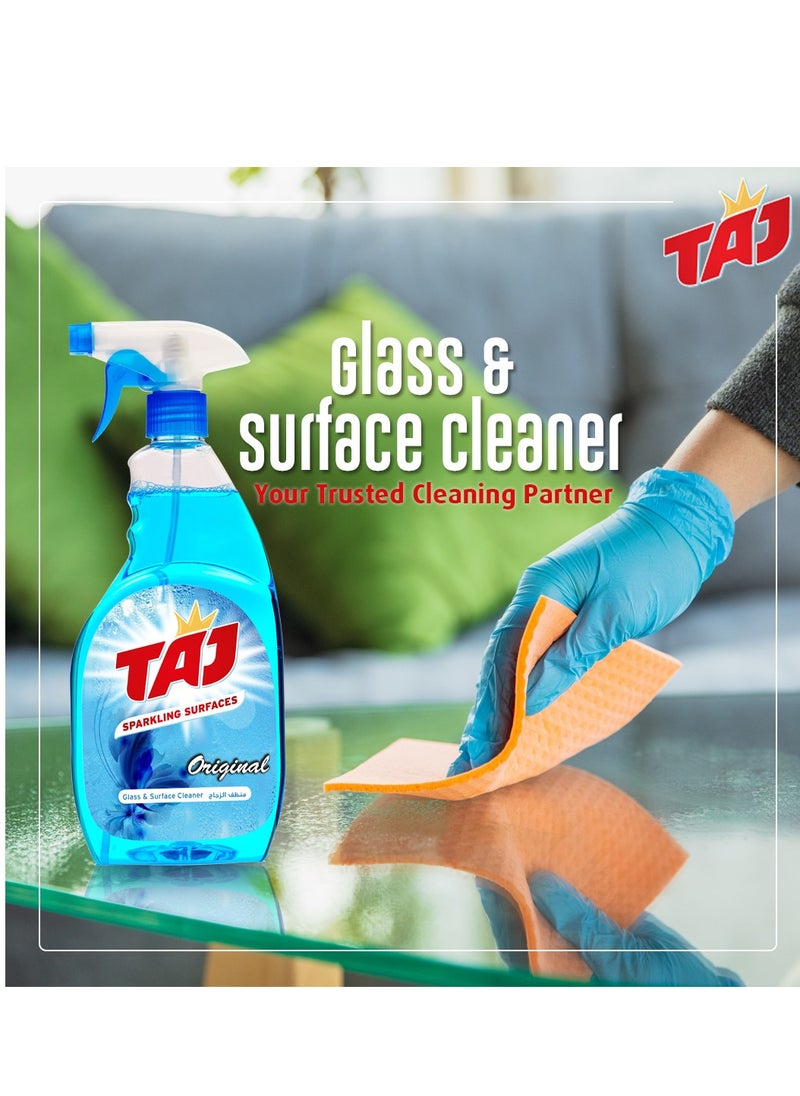 TAJ Taj Crystal Clear Blue Window & Glass Cleaner 750ml – Streak-Free Shine for Home & Office  - Image 3