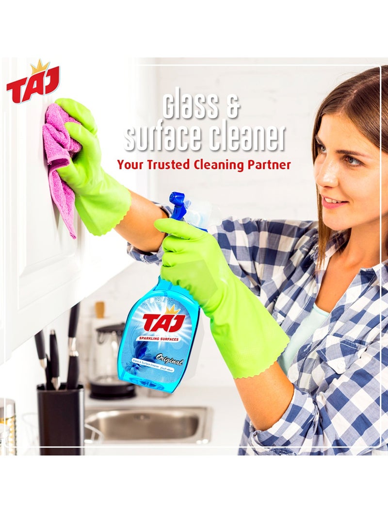 TAJ Taj Crystal Clear Blue Window & Glass Cleaner 750ml – Streak-Free Shine for Home & Office  - Image 2