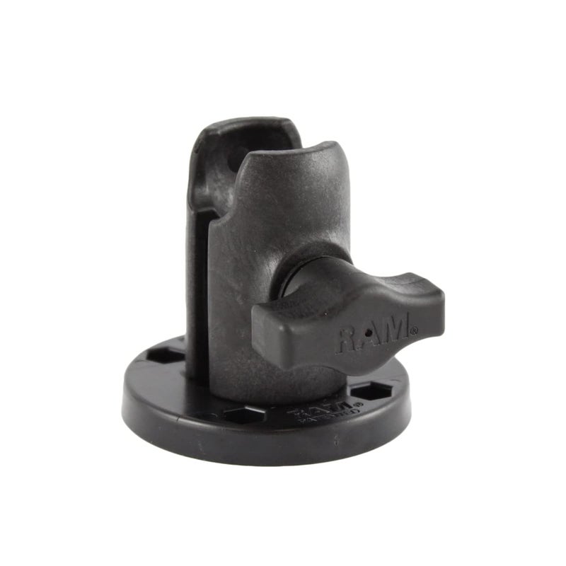 RAM Mounts Single Socket Arm with Round Swivel Plate RAP-B-200-1-293U Compatible with RAM B Size 1" Ball Components - Image 1