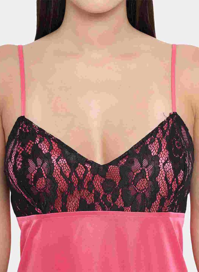 Take Two Lace Insert V Neck Strappy Babydoll By KLAMOTTEN - Image 5