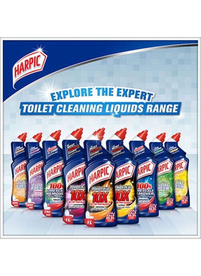 Harpic - Original Power Plus 10X Most Powerful Toilet Cleaner Liquid 750ml Pack Of 3 - Image 1