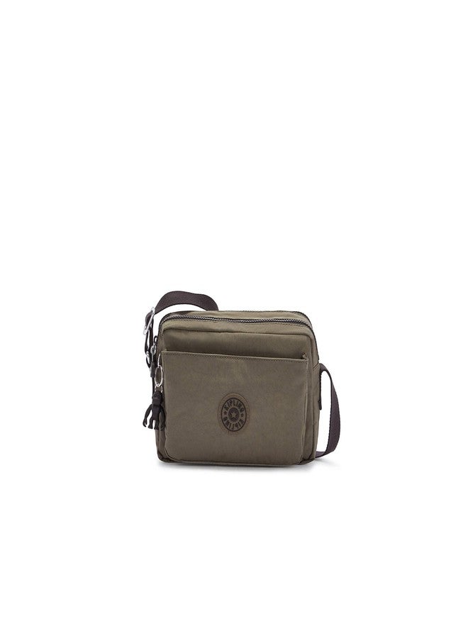 KIPLING KIPLING حقيبة كيبلينج متوسطة الحجم للنساء، خفيفة الوزن، حقيبة خصر من النايلون قابلة للتعديل، لون أخضر طحلبي، مقاس متوسط أمريكي - Image 1