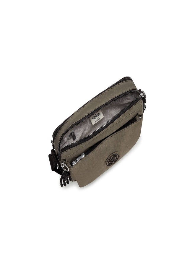 KIPLING KIPLING حقيبة كيبلينج متوسطة الحجم للنساء، خفيفة الوزن، حقيبة خصر من النايلون قابلة للتعديل، لون أخضر طحلبي، مقاس متوسط أمريكي - Image 4