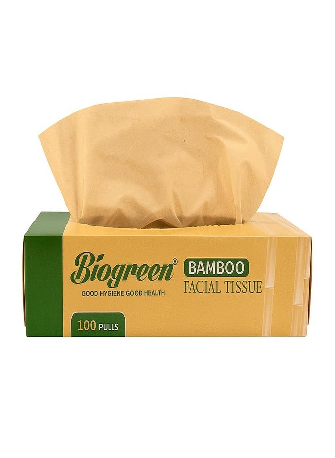 Biogreen bamboo Soft Facial/Face Tissues, 2 Ply 100 Pulls Each Box - Pack of 4 - Image 4