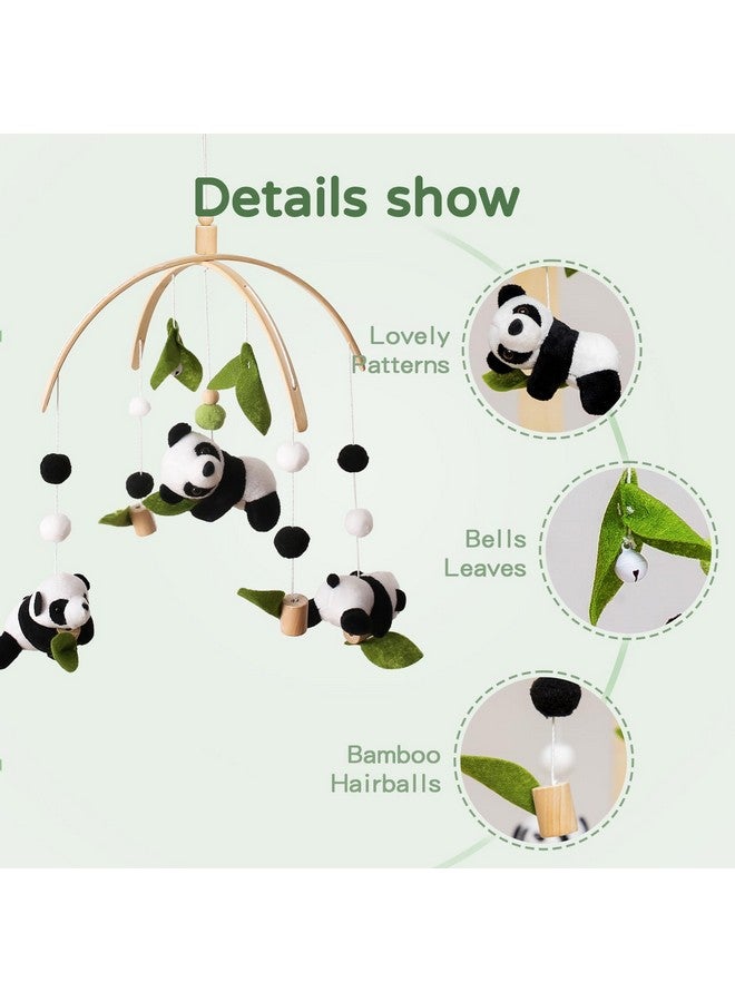 Promise Babe Baby Mobile For Crib Nursery Mobile Decor Panda Decoration For Infant Soft Mobile For Boy Girl - Image 4
