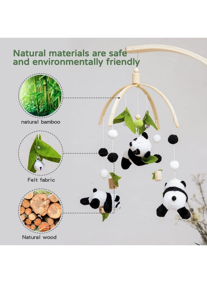 Promise Babe Baby Mobile For Crib Nursery Mobile Decor Panda Decoration For Infant Soft Mobile For Boy Girl - Image 3