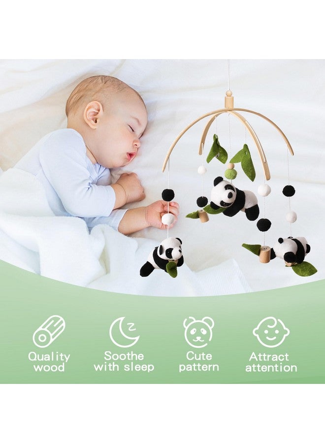 Promise Babe Baby Mobile For Crib Nursery Mobile Decor Panda Decoration For Infant Soft Mobile For Boy Girl - Image 5