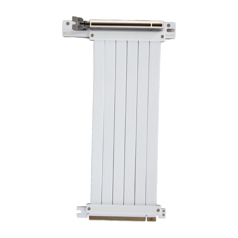 PCIE 3.0 X16 Riser Cable 20cm White Bendable High Speed Flexible Easy Installation GPU Extension Cable 90 Degree Plug and Play for PC - Image 5